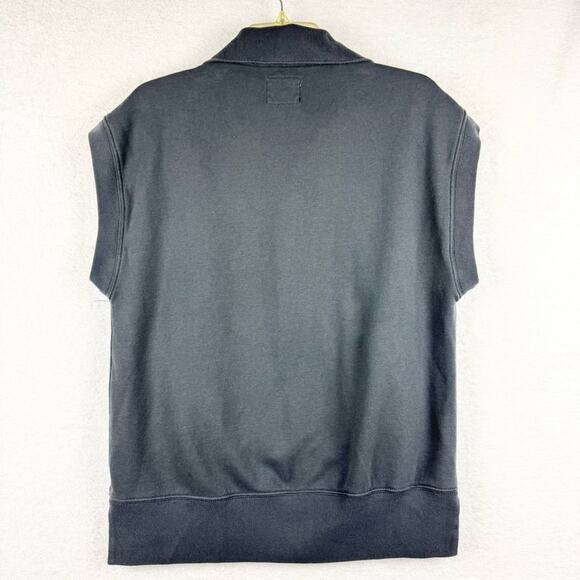 Abercrombie & Fitch Soft A&F Oversized Sweatshirt Half-Zip Tunic Vest Grey Sz S - Picture 10 of 14
